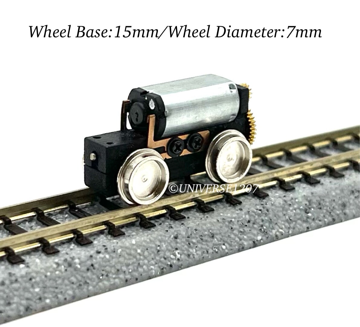 N/HOn30/HOe/J-Narrow/009/On18/O9 Scale/Gauge Power Drive Unit Wheel 15mm/7mm