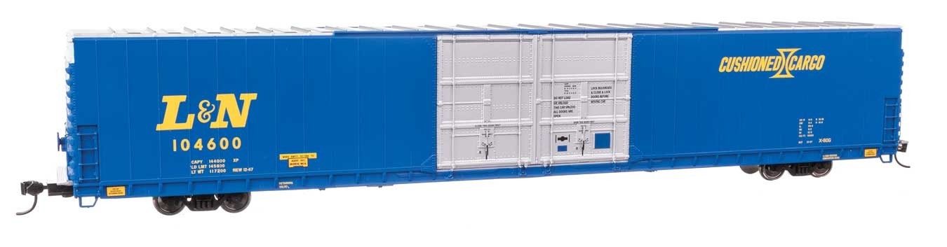 102120 Walthers HO 86′ Pullman-Standard Double-Door Hi-Cube Boxcar L&N #104602