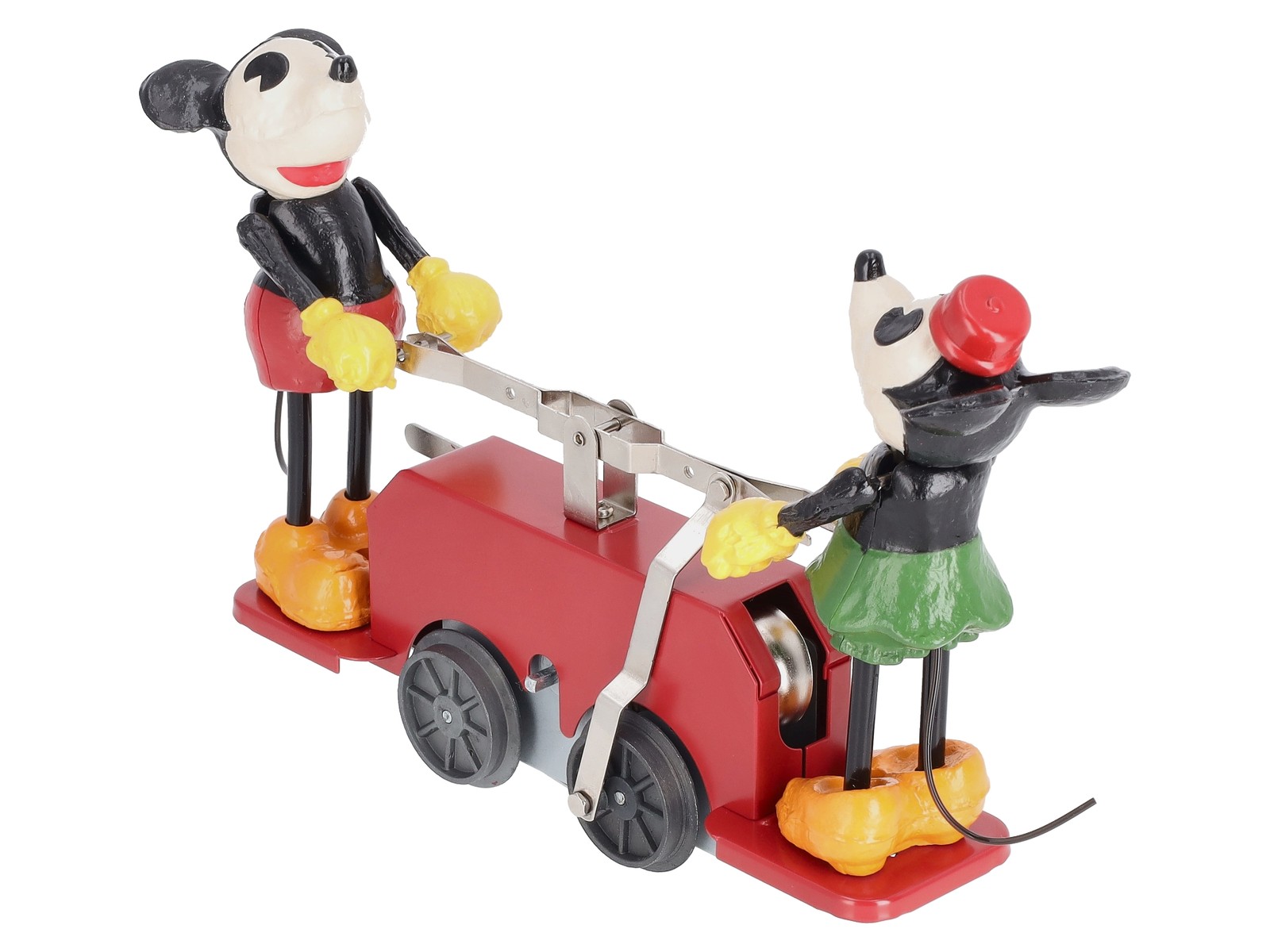 Lionel 2335190 O Gauge Disney’s Mickey Mouse and Minnie Mouse Red Handcar MT/Box