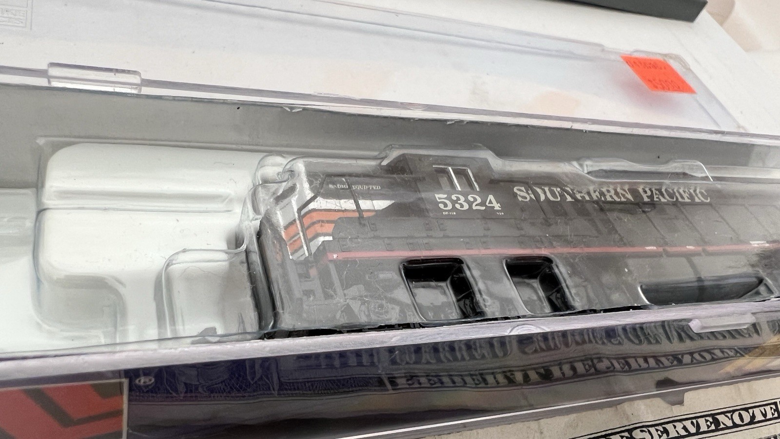N Scale Life-Like 7729 EMD SD 7 SP Locomotive Black Widow #5324 (Tested) Engine