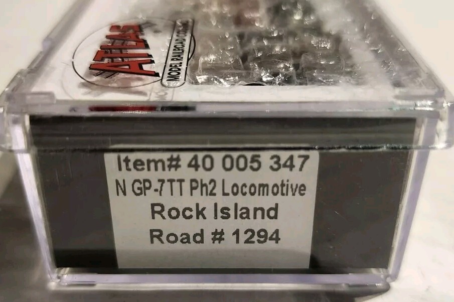 Atlas Master N Scale GP7TT Ph2 Locomotive Rock Island #1294