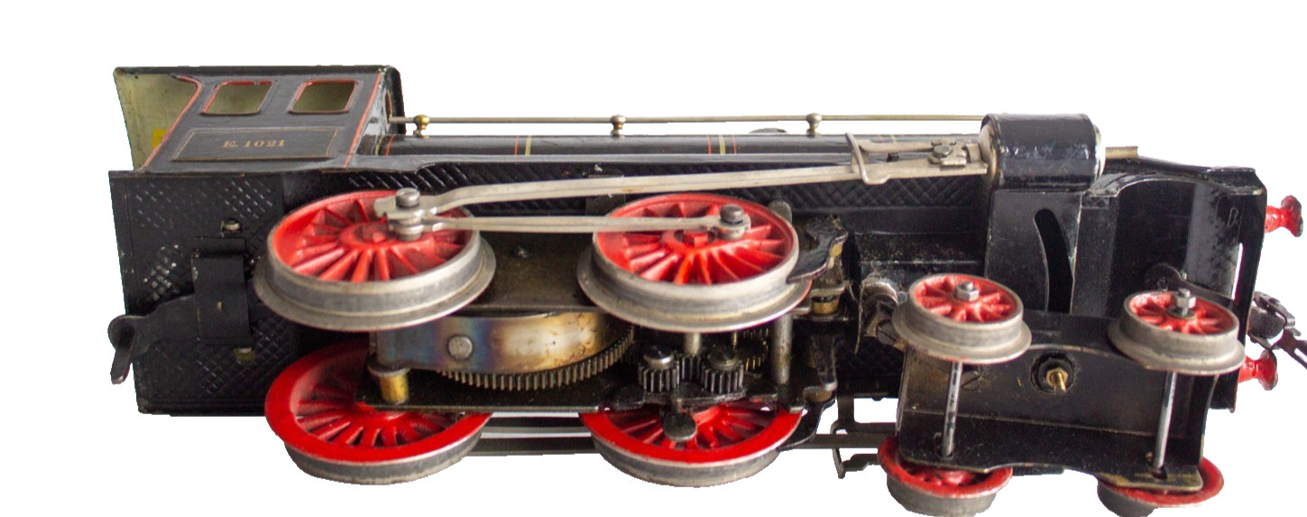 Extremely Rare Marklin 4-4-0 E.1021 Clockwork 1-gauge Passenger Train Set