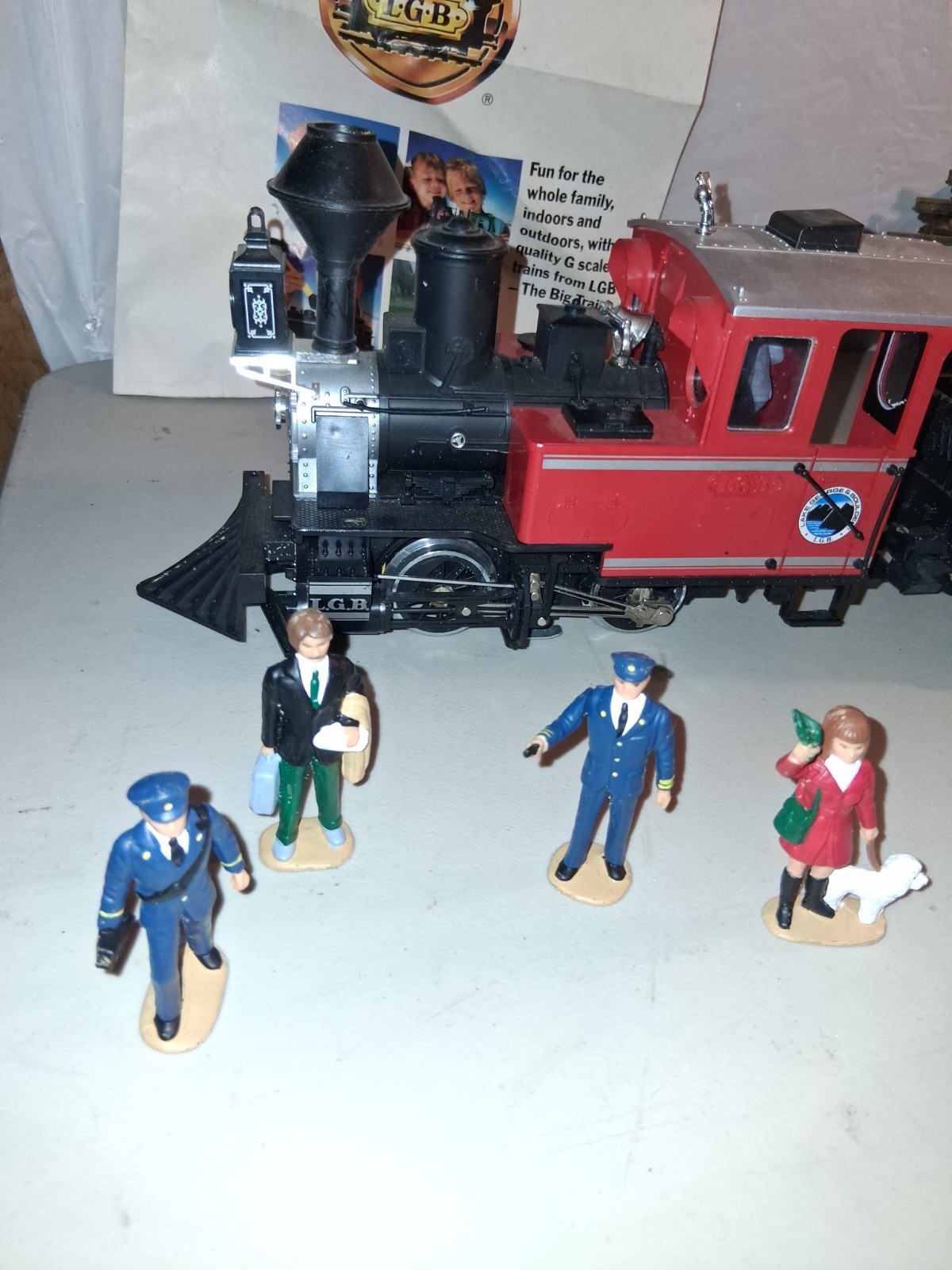 Lehmann LGB West Germany Made Train, Tracks, Book And Figures.