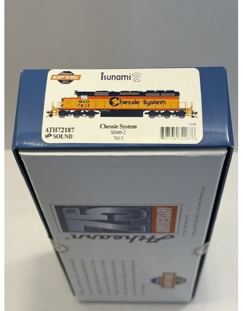 Athearn ATH72187 HO SD40-2 B&O Chessie #7613 DCC Locomotive w/Sound Tsunami2 New