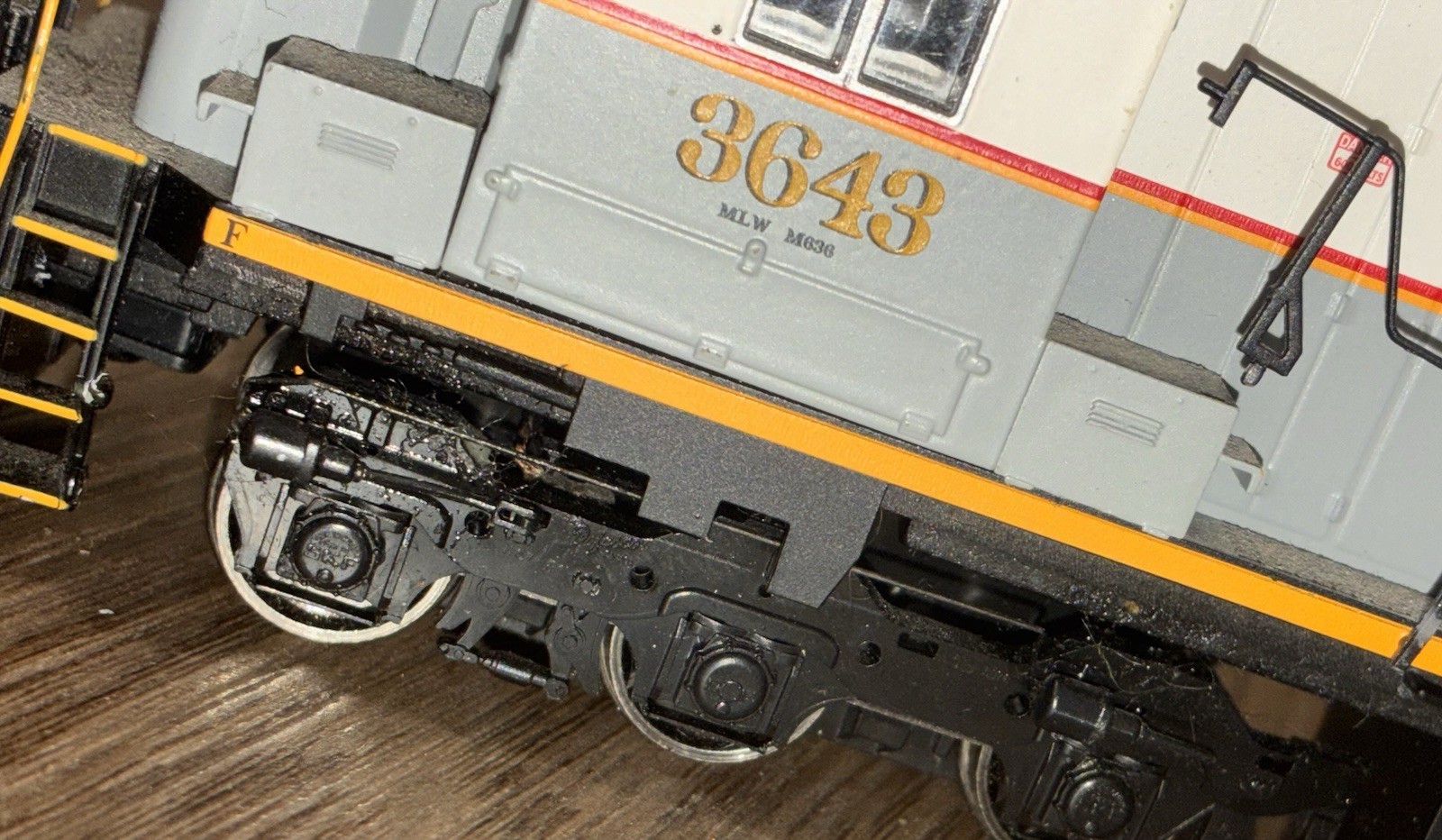 Delaware-Lackawanna #3643 MLW M636 HO Diesel Locomotive DCC Ready & Sound eq