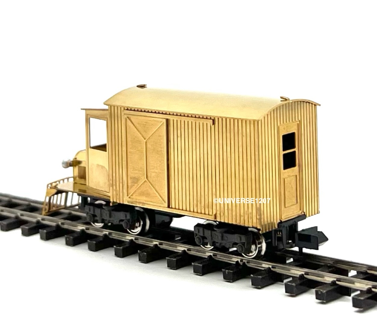 HOn30/HOe/HOn2-1/2 Aru Narrow Gauge Box Rail Truck Baby Goose RTR Brass Model