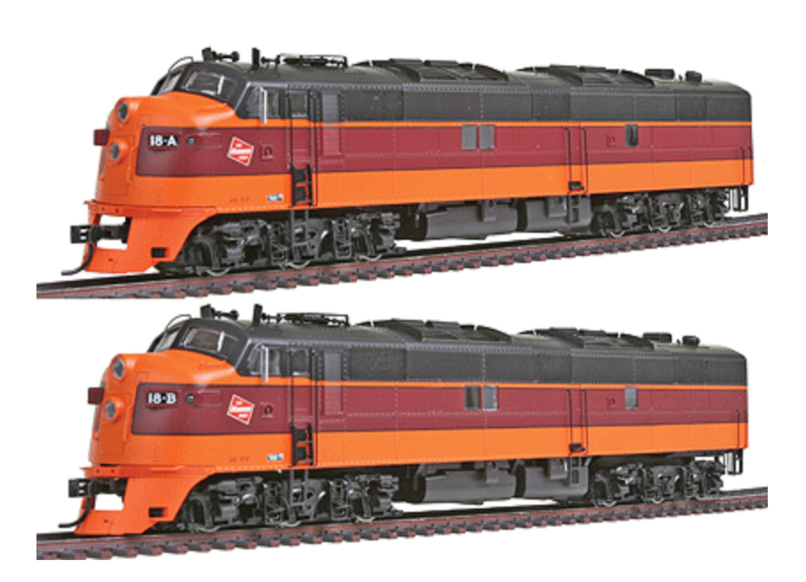 HO Walthers Proto 920-40950 Milwaukee Road E7 A/A Hiawatha DCC QSI Sound #2
