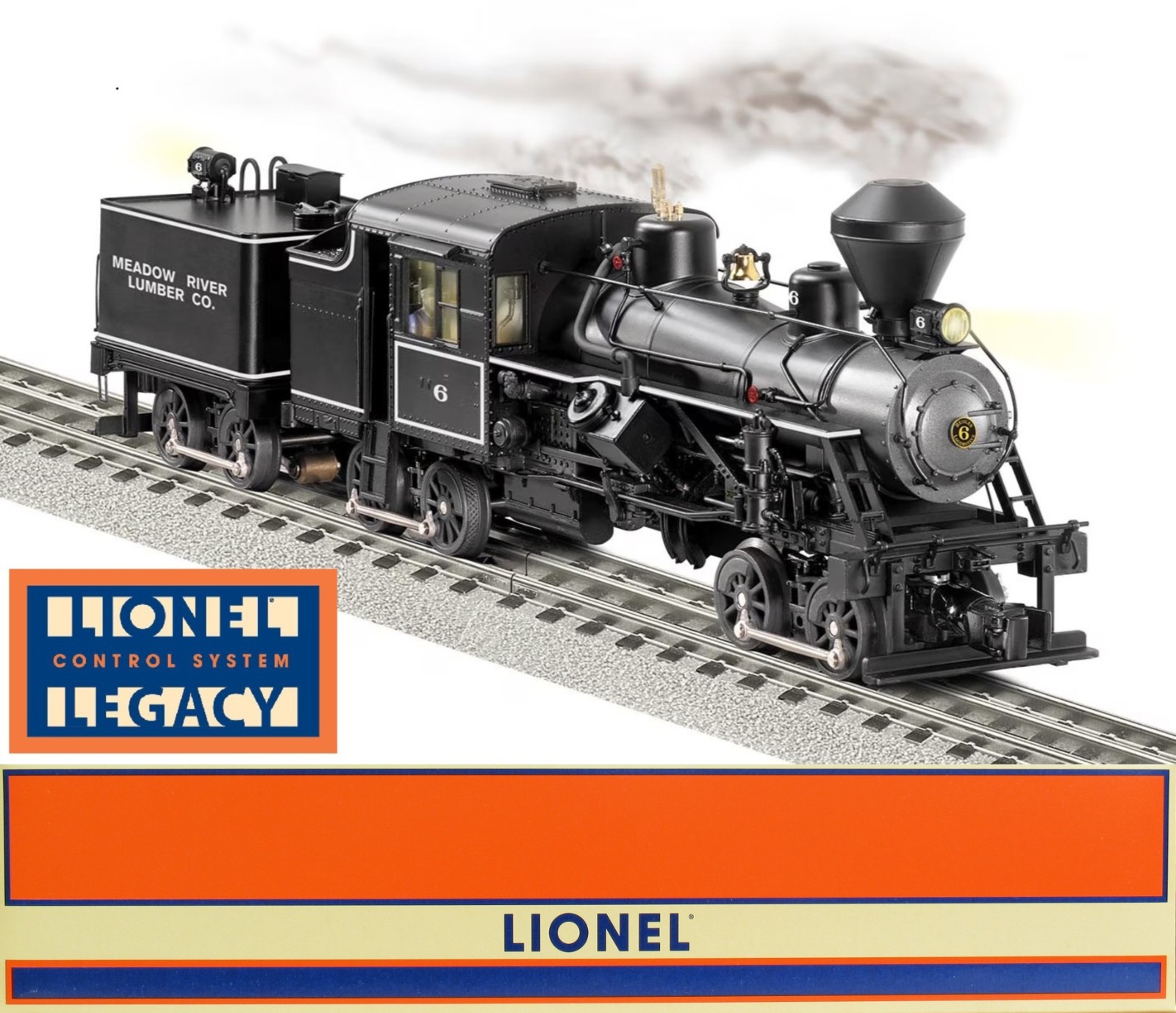 Lionel 82811 Meadow River Lumber Heisler Steam Engine w/Legacy O-Gauge LNIB