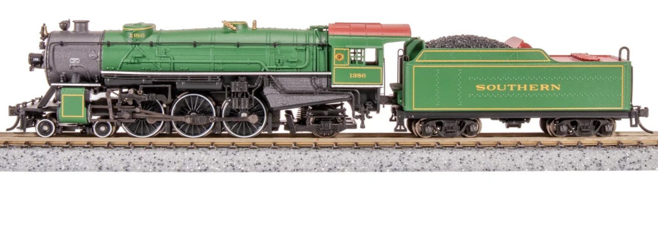 BROADWAY LIMITED 7987 N SCALE Heavy Pacific 4-6-2 SOU 1386 Paragon4 Sound/DCC