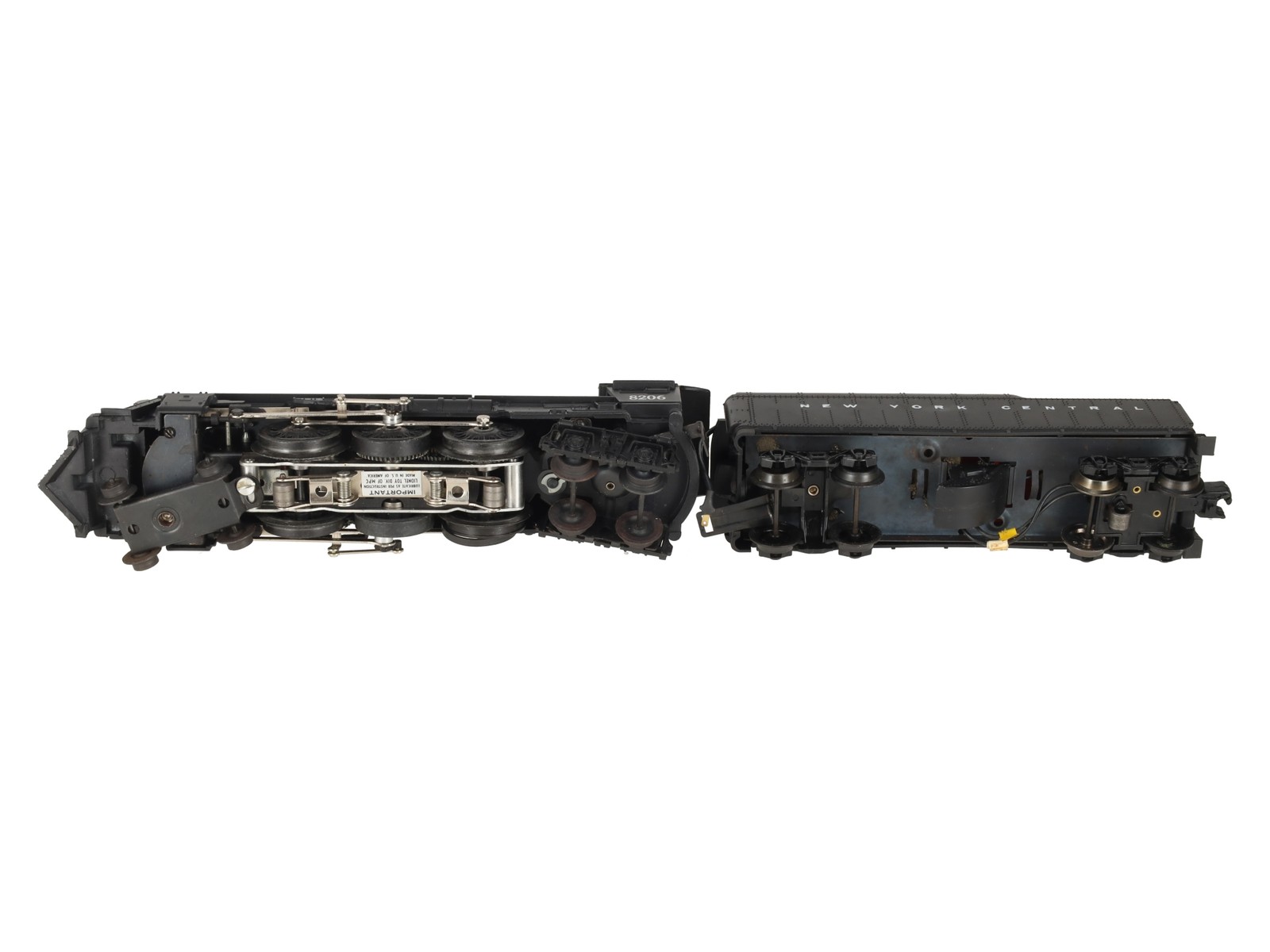 Lionel 6-8206 O Gauge New York Central Hudson 4-6-4 Steam Locomotive & Tender EX