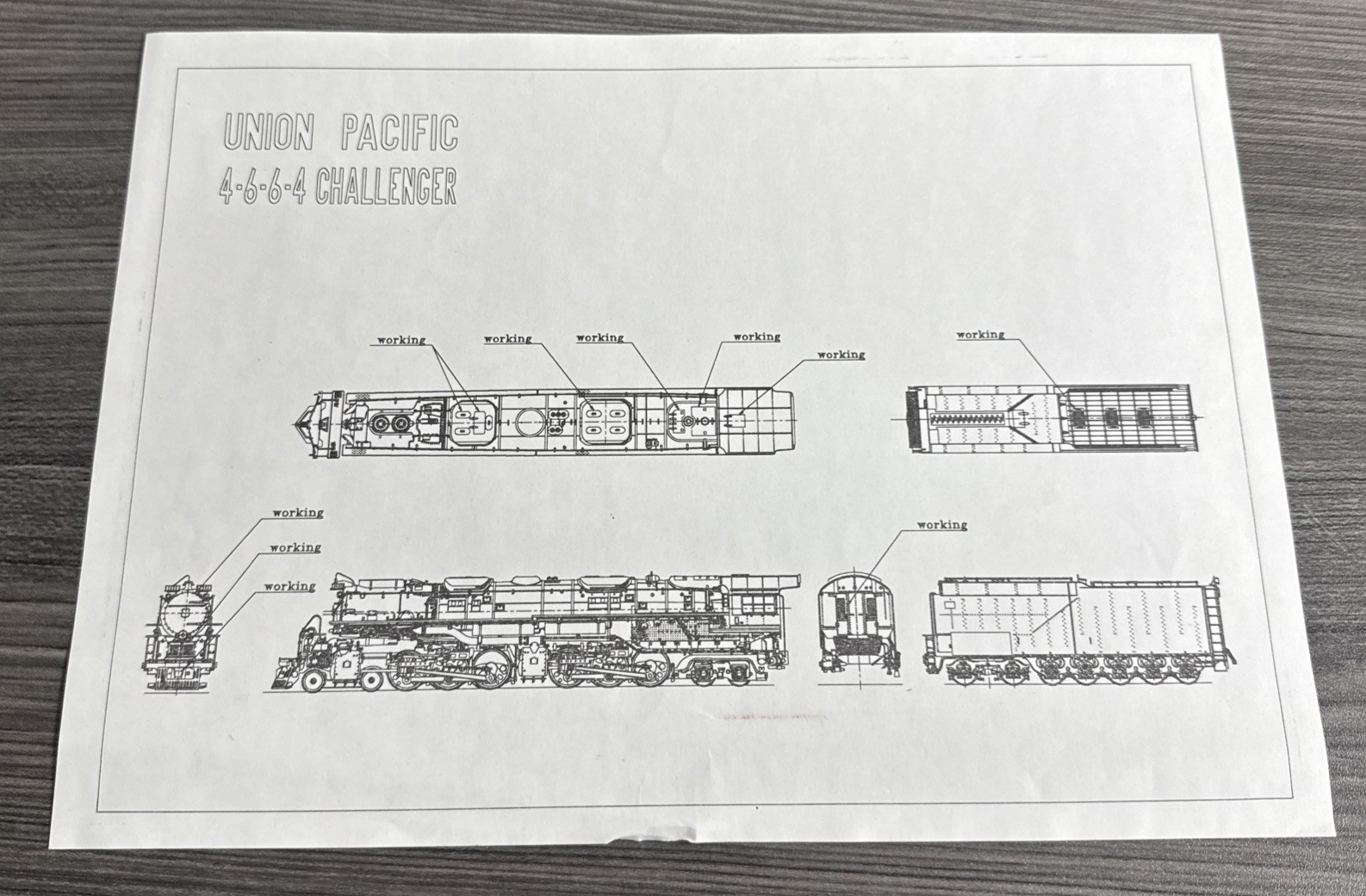 Key Imports CS #106 HO Brass Challenger D&RGW 4-6-6-4 L-97 #3801 Factory Painted
