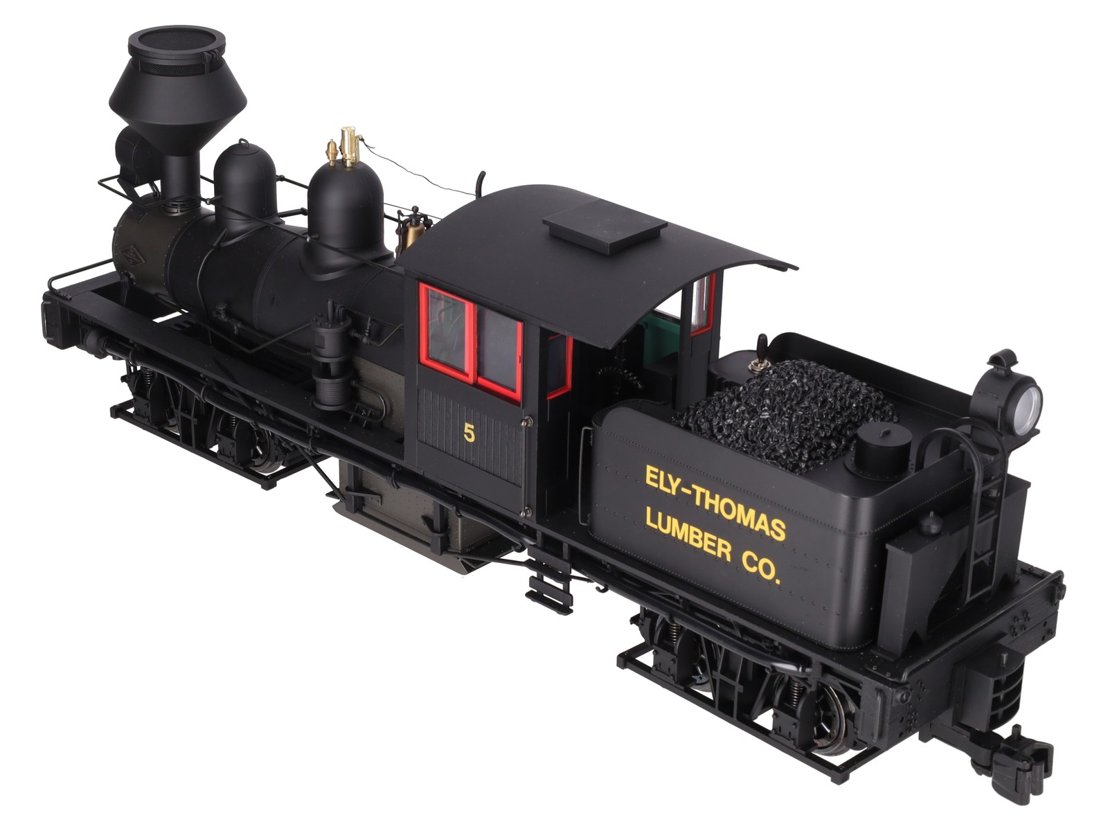 Bachmann 81198 G Gauge Ely Thomas 36-Ton Two-Truck Shay Steam Loco #5 w Sound EX