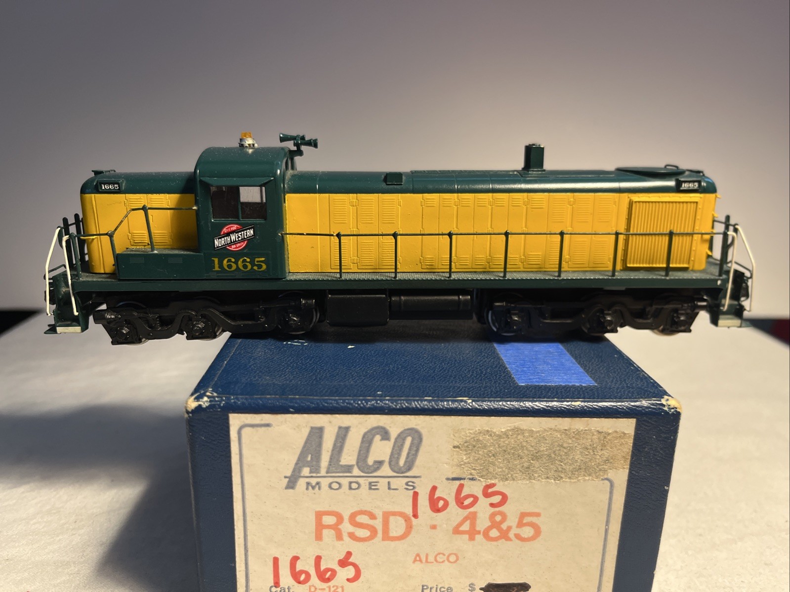 HO Scale ALCO Models Brass C&NW RSD 4&5 #1665 DC TESTED READ DESCRIPTION