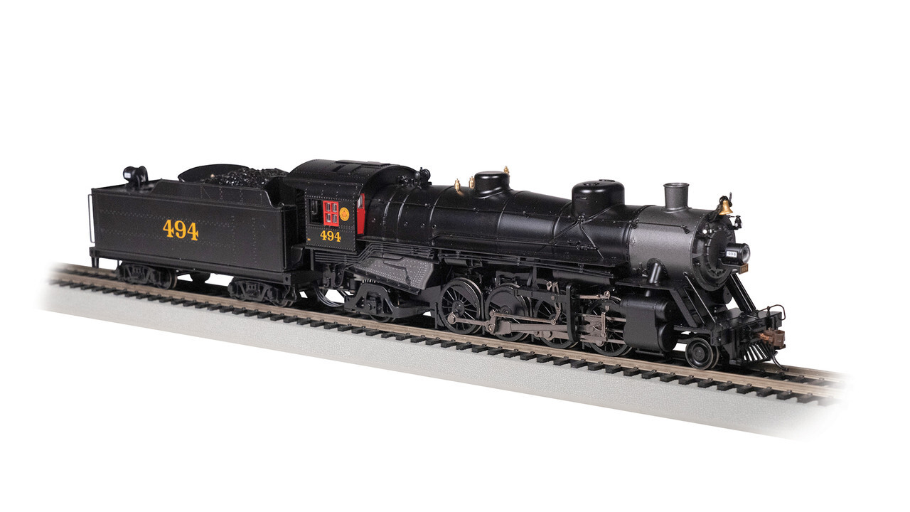 Bachmann 54408 HO Scale Seaboard USRA Light 2-8-2 Mikado Steam Locomotive 494 DC