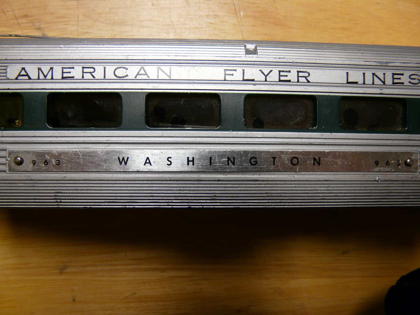 S GAUGE AMERICAN FLYER #474-475 ROCKET PASSENGER SET FOUR CARS A1A