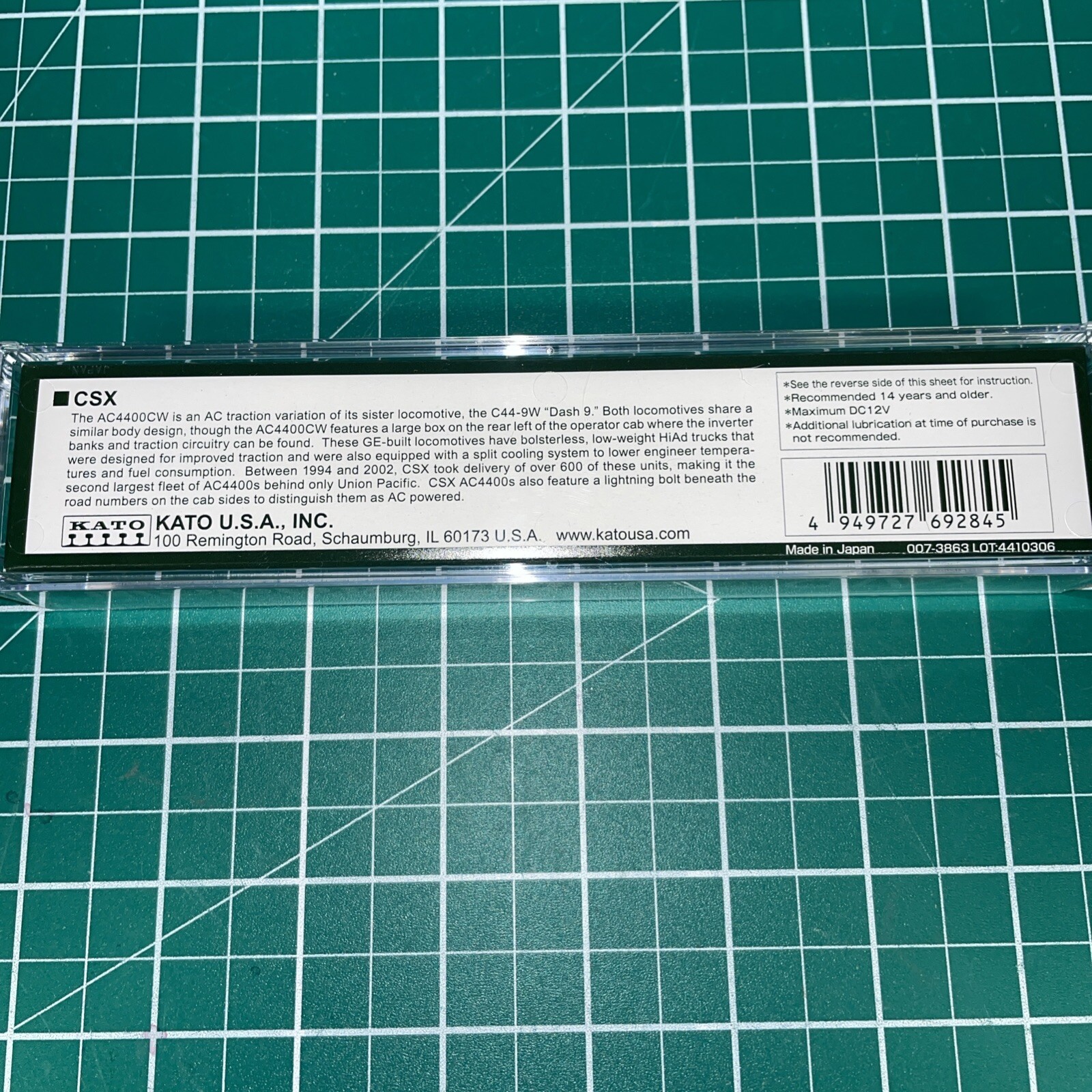 New! N-Scale Kato 176-7043 AC4400CW CSX #77 DC $143.00 Make offer