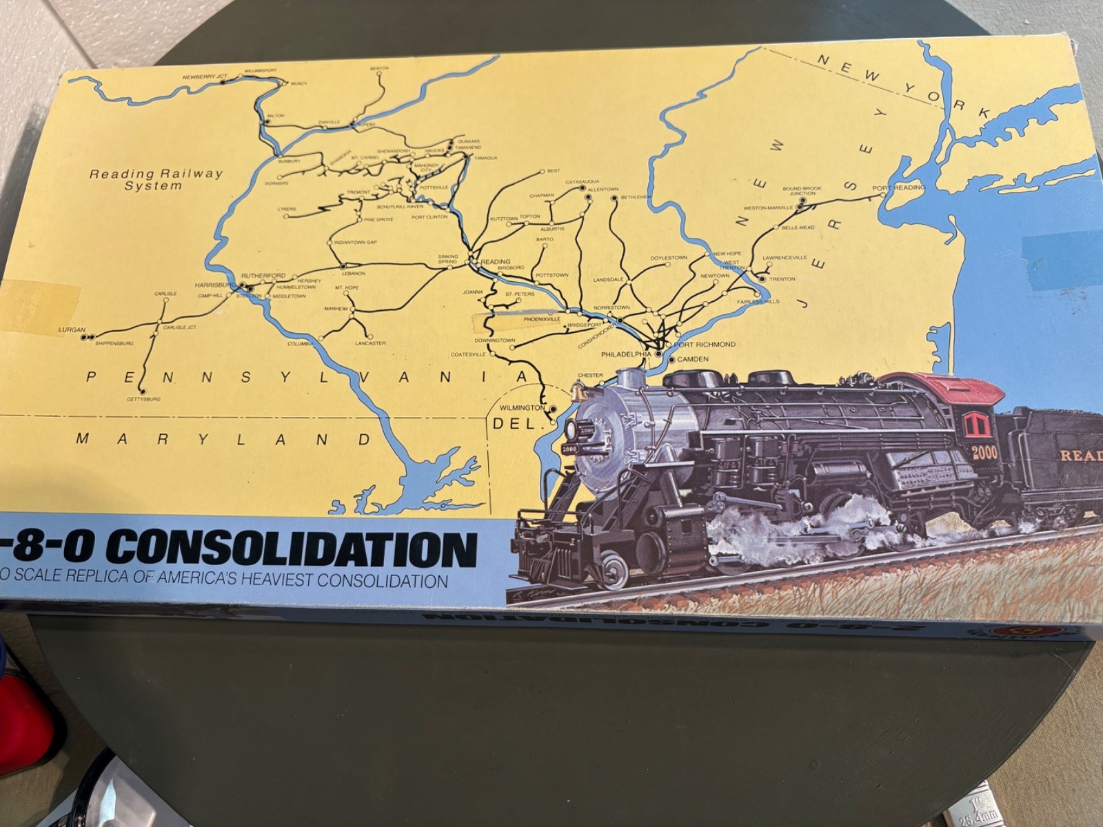 TESTED Bachmann 2-8-0 Consolidation Reading & Tender # 2000 (26-744)