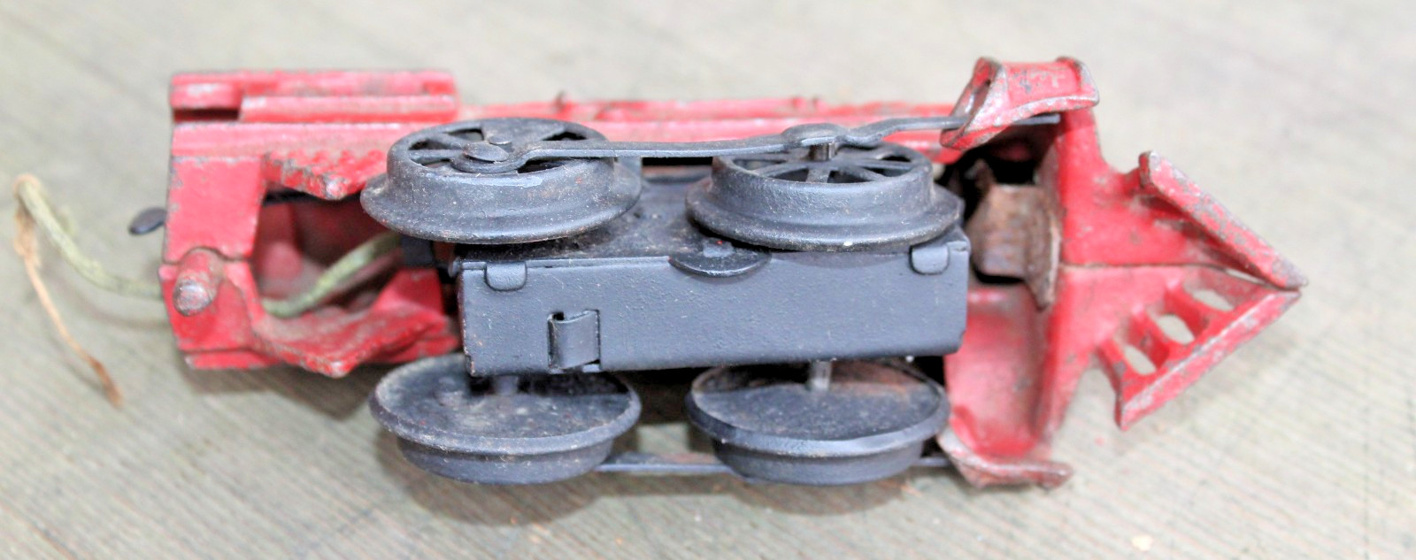 American Flyer Prewar Windup Red Locomotive Runs w/Headlight Wire b2