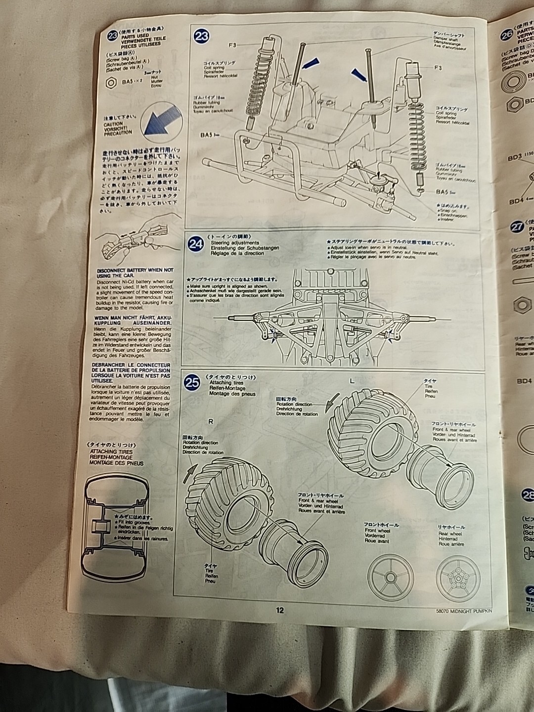 Midnight Pumkin Assembly Manual For 1/12 Scale F-100 Remote Control Truck