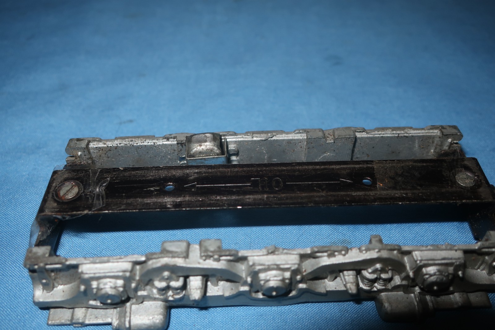 American Flyer Diesel Alco Front & Rear Side Frames w/Knuckle Couplers