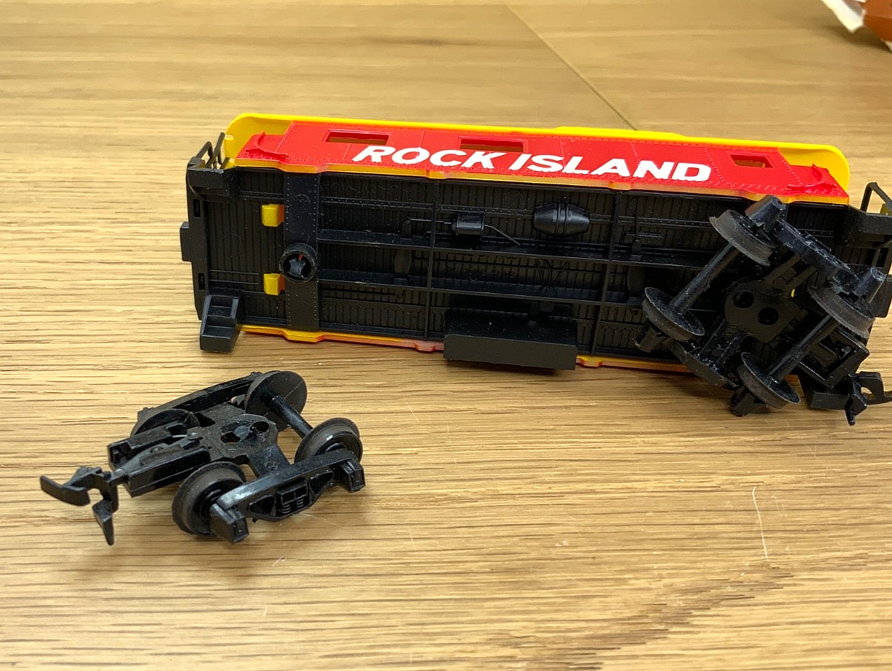 Tyco Rock Island Locomotive Train Set HO Scale Extra Track Power Pack Vintage