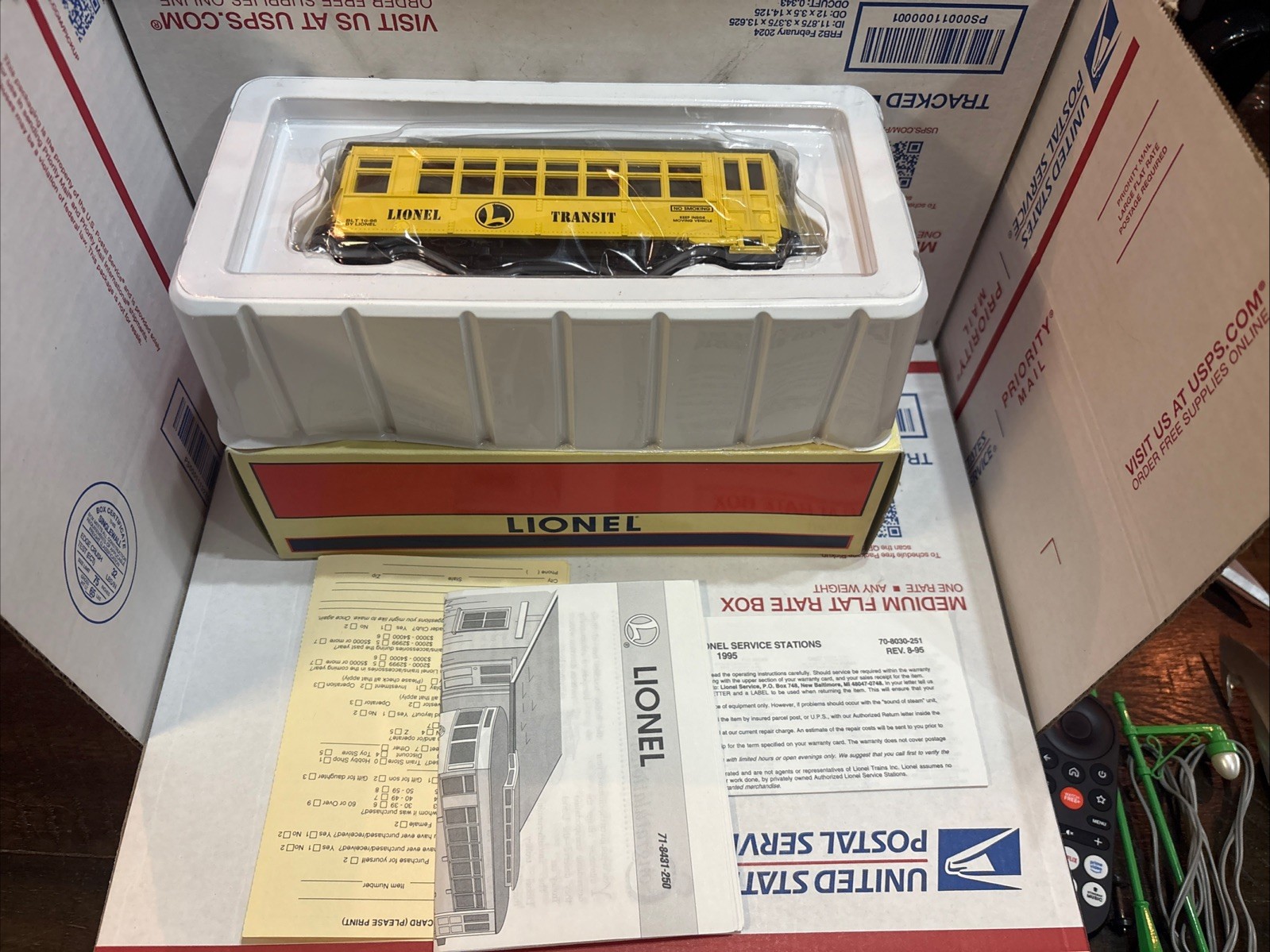 Lionel O Gauge 6-18431 Lionel Transit Trolley Car NIB New