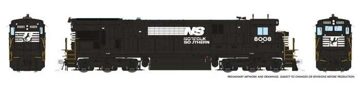 Rapido 42526 HO GE C30-7 – ESU LokSound and DCC Norfolk Southern #8014