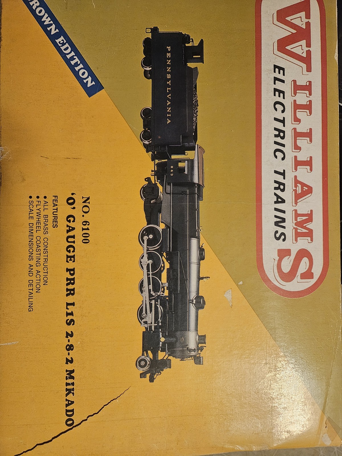 Williams “Crown Edition” Pennsylvania L1s 2-8-2 Mikado, model no. 6100 With Box