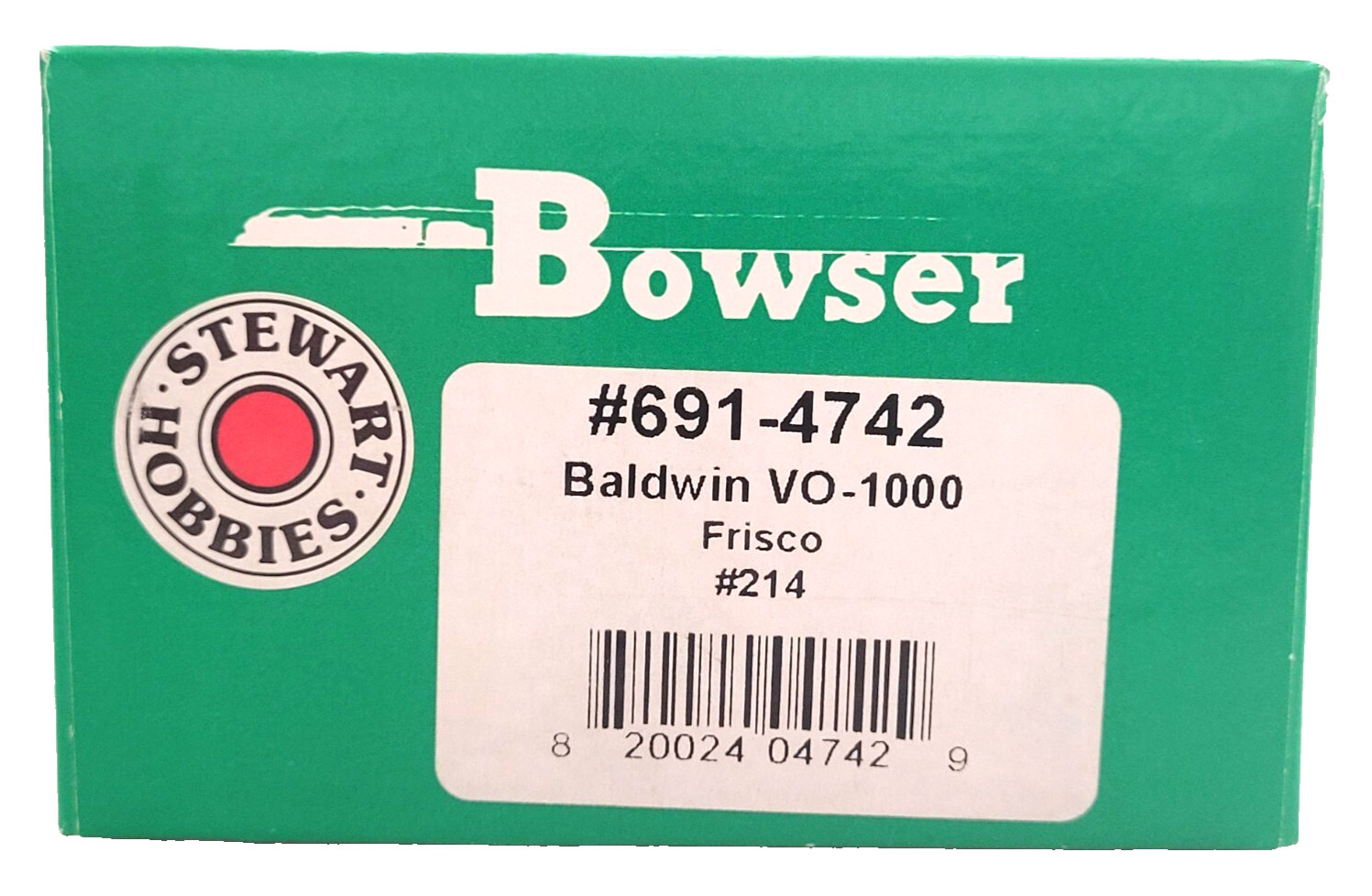 Stewart Hobbies 4725 HO USA Made Baldwin VO-1000 Locomotive Frisco #213 Tested