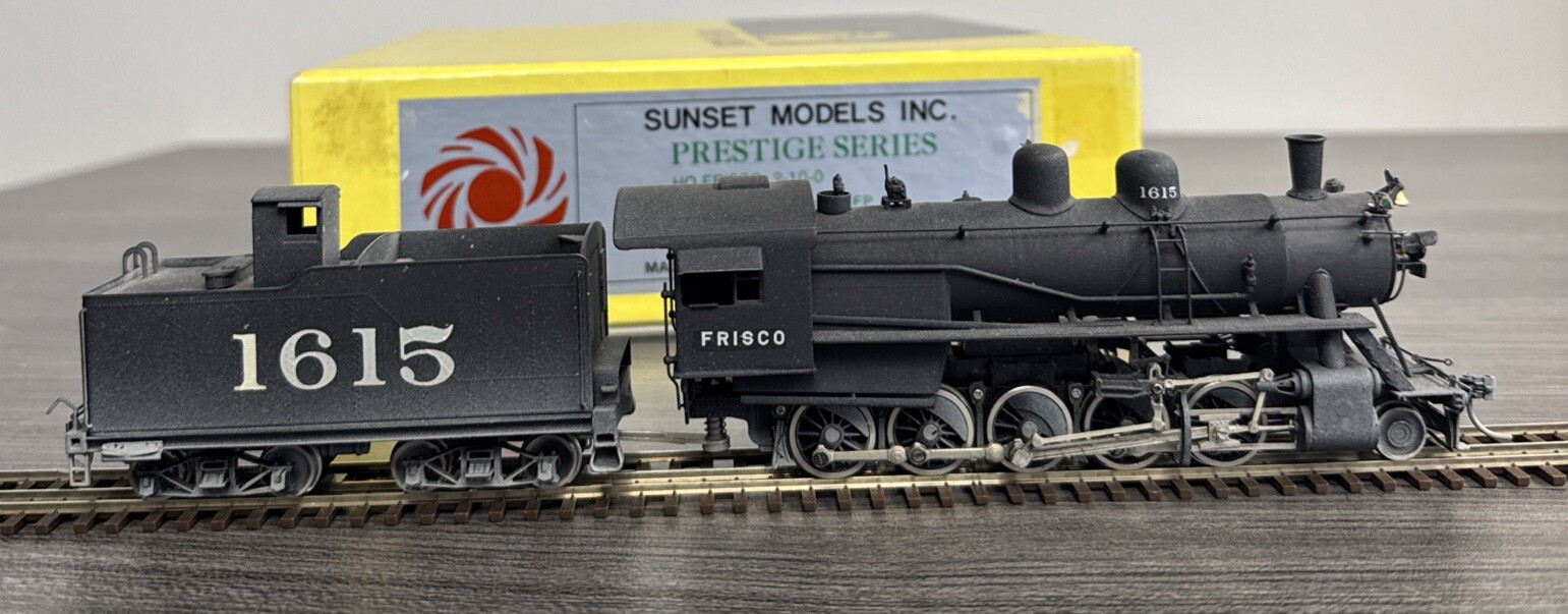 Sunset Models Inc. Prestige Series HO Brass #HO119P Frisco 2-10-0 Painted/Wthrd