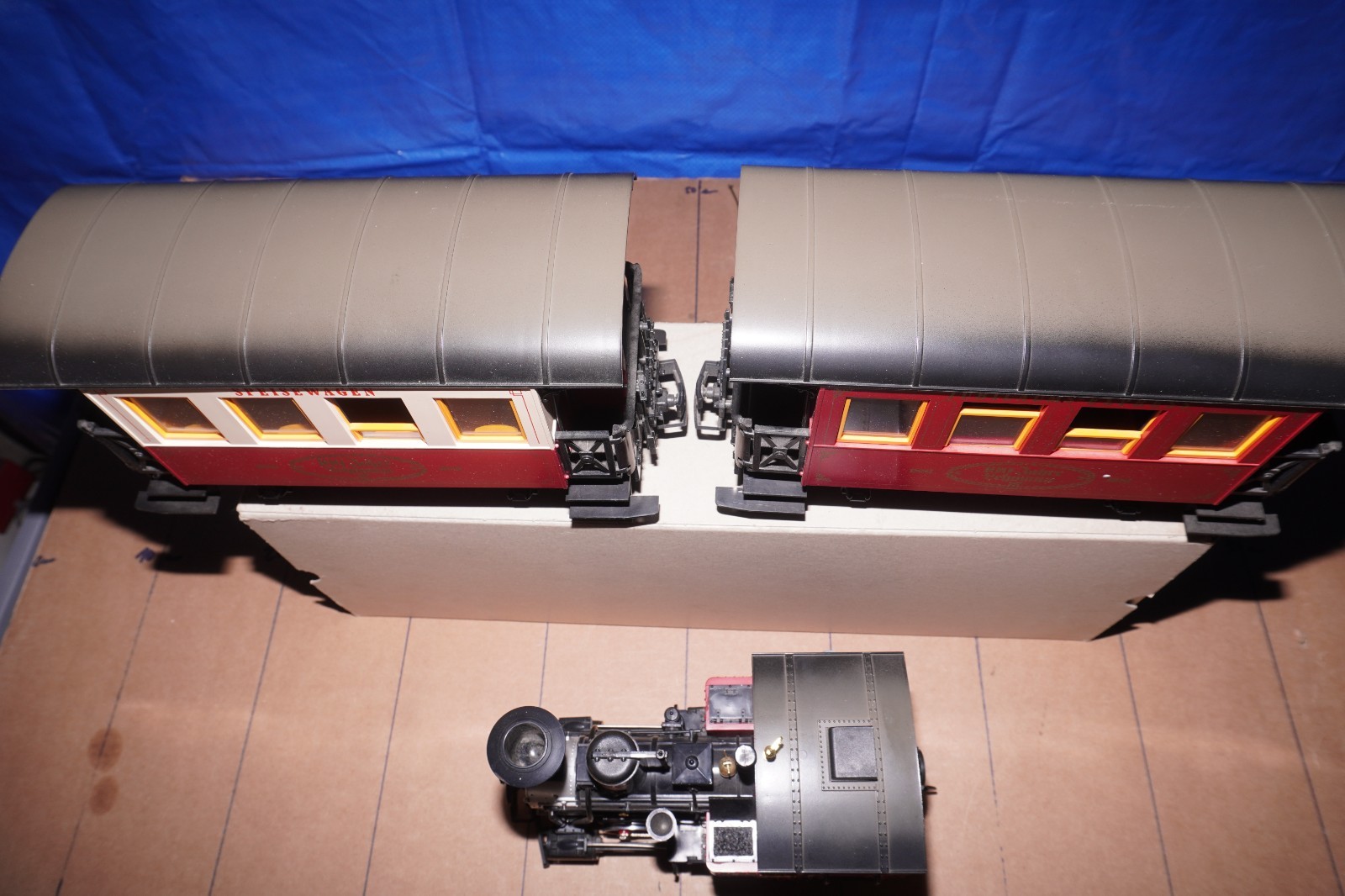 LGB G Steam Locomotive Set Stainz 1, 2 Cars + Track “100 Years Lehmann” OVP
