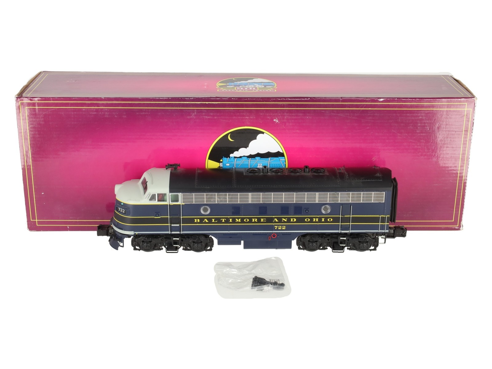 MTH 20-20605-1 Baltimore & Ohio F-7 A Unit Dsl Engine w/PS3 (Hi-Rail Whls) #722