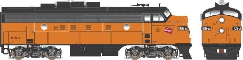 Bowser 24603 HO EMD F7A – Standard DC Milwaukee Road #84A