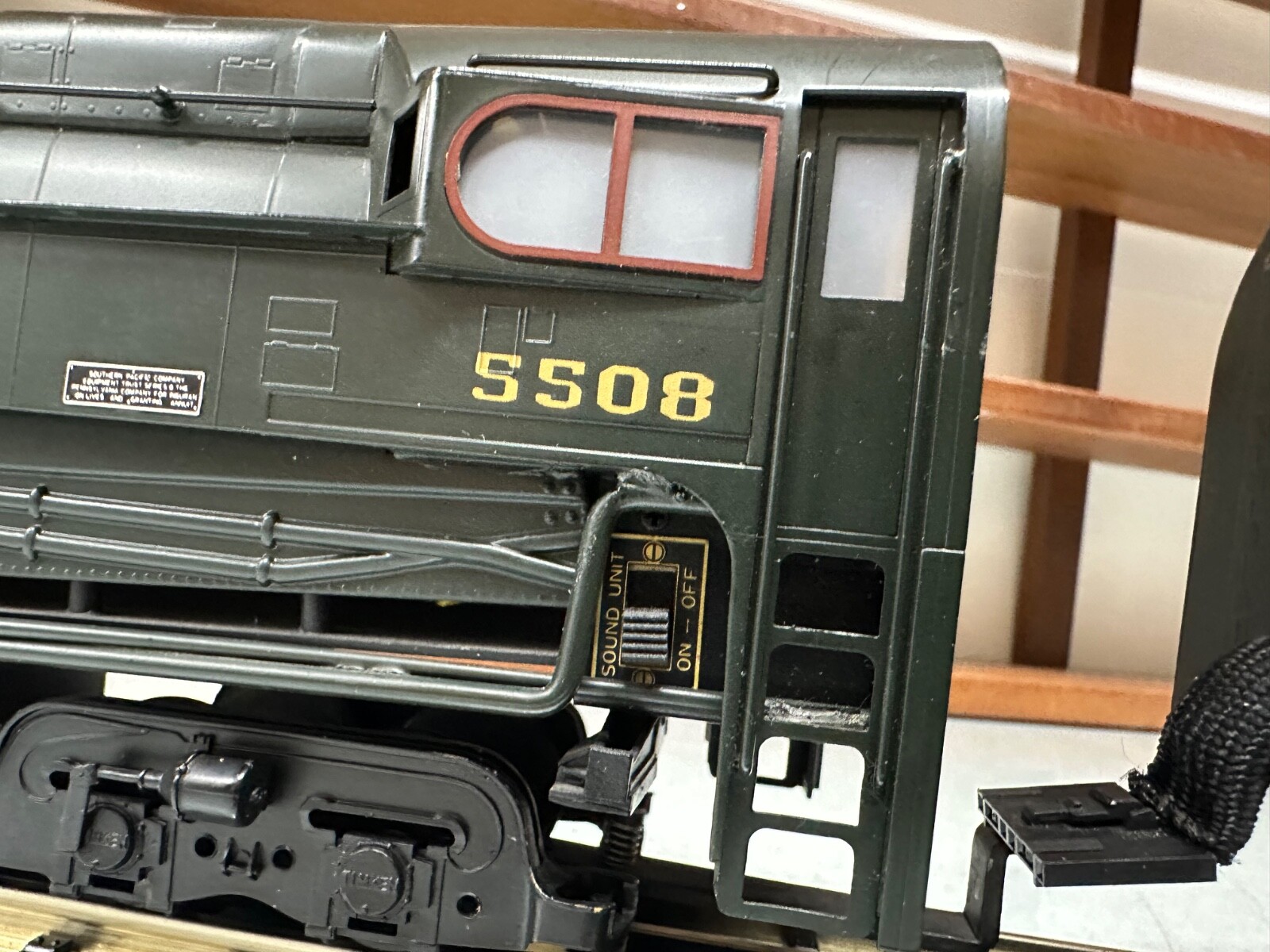 Right-Of-Way O Scale 3 Rail PRR T1 4-4-4-4 Steam Engine & Tender #5508 Used