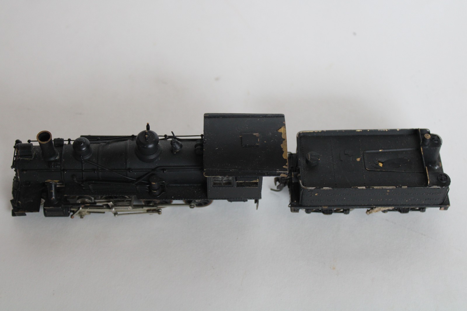 Vintage HO Painted Brass 4-6-0 Locomotive Engine & Tender, Japan