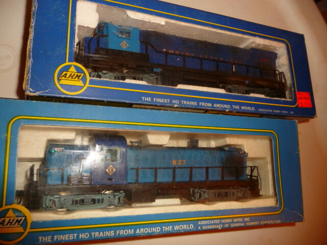 2 AHM HO Locomotive Train Engines Austria Yugoslavia Empire State 602 827 Boxes