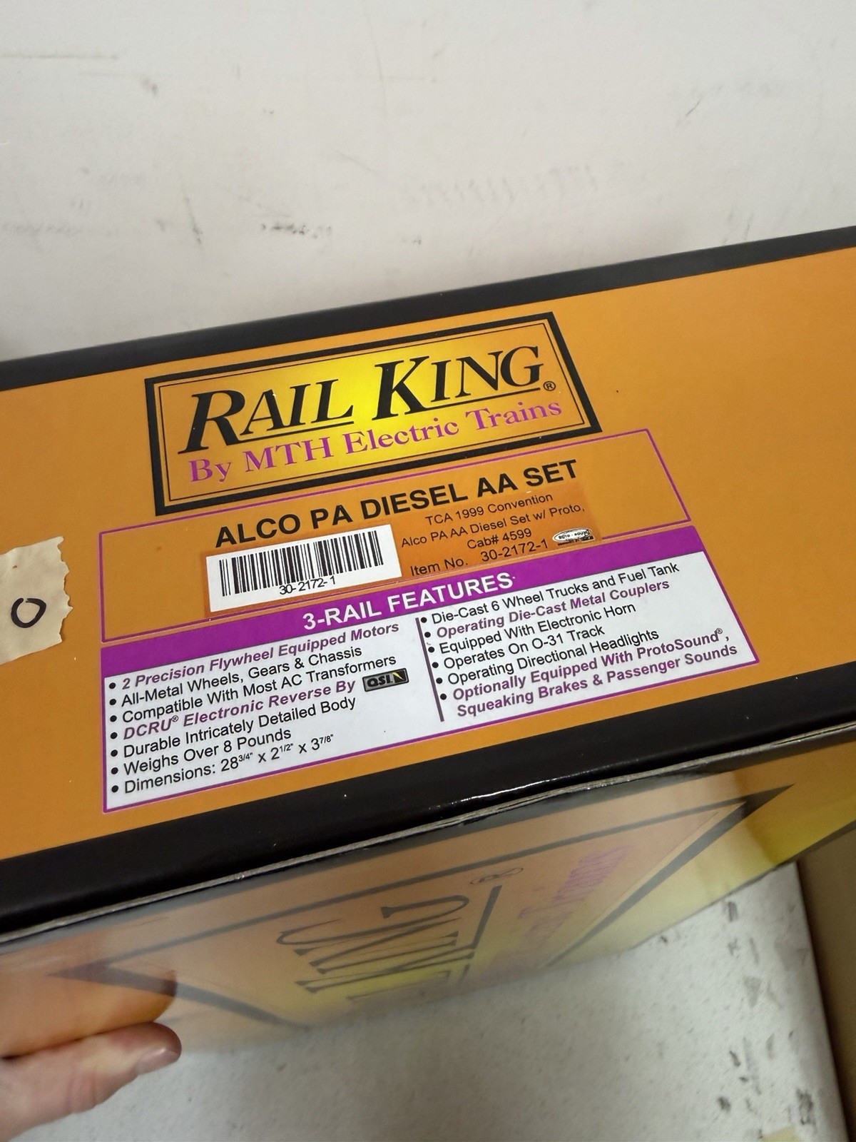 MTH RAIL KING ALCO PA DIESEL AA SET & PA B-UNIT, TCA 1999 Convention 30-2172-1