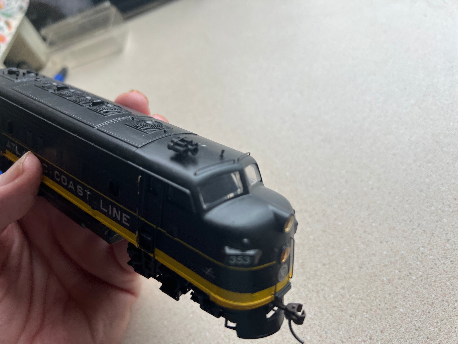 Custom HO ATHEARN F-7A SEABOARD COAST LINE SCL # 353 DUMMY