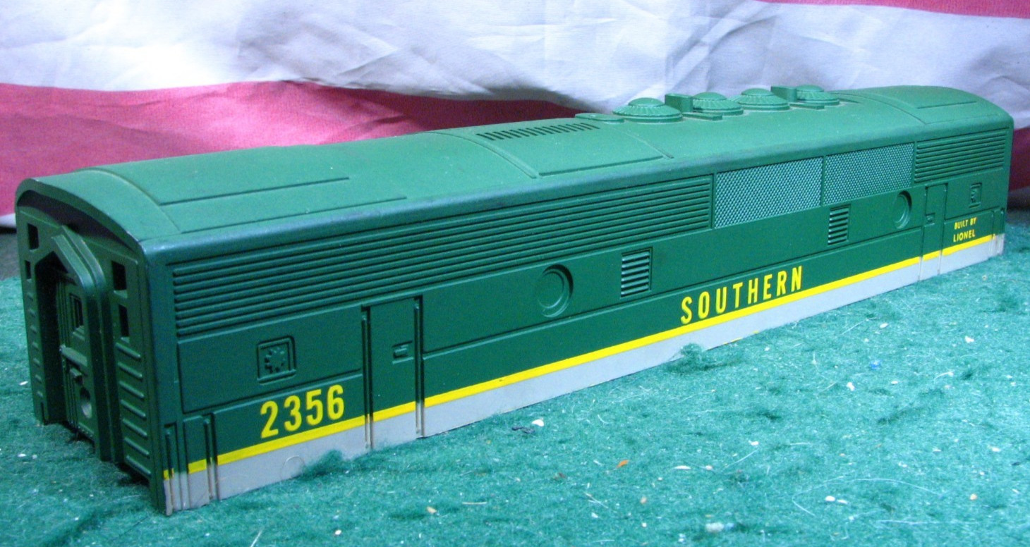 Excellent Lionel # 2356 Southern F3 B Unit Reproduction Body Shell; For Parts