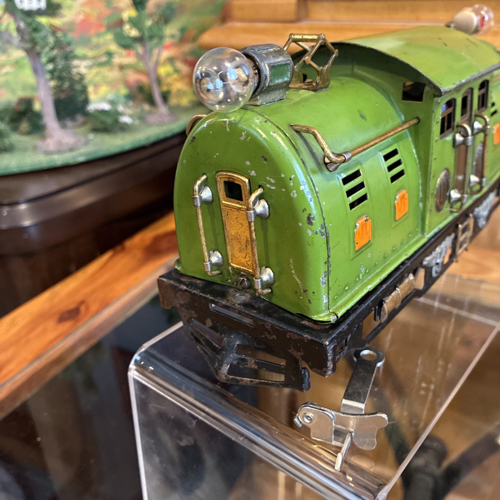 ~Smooth Runner~Lionel Prewar O Gauge 254 (Pea Green) Manual Reverse! SEE VIDEO!