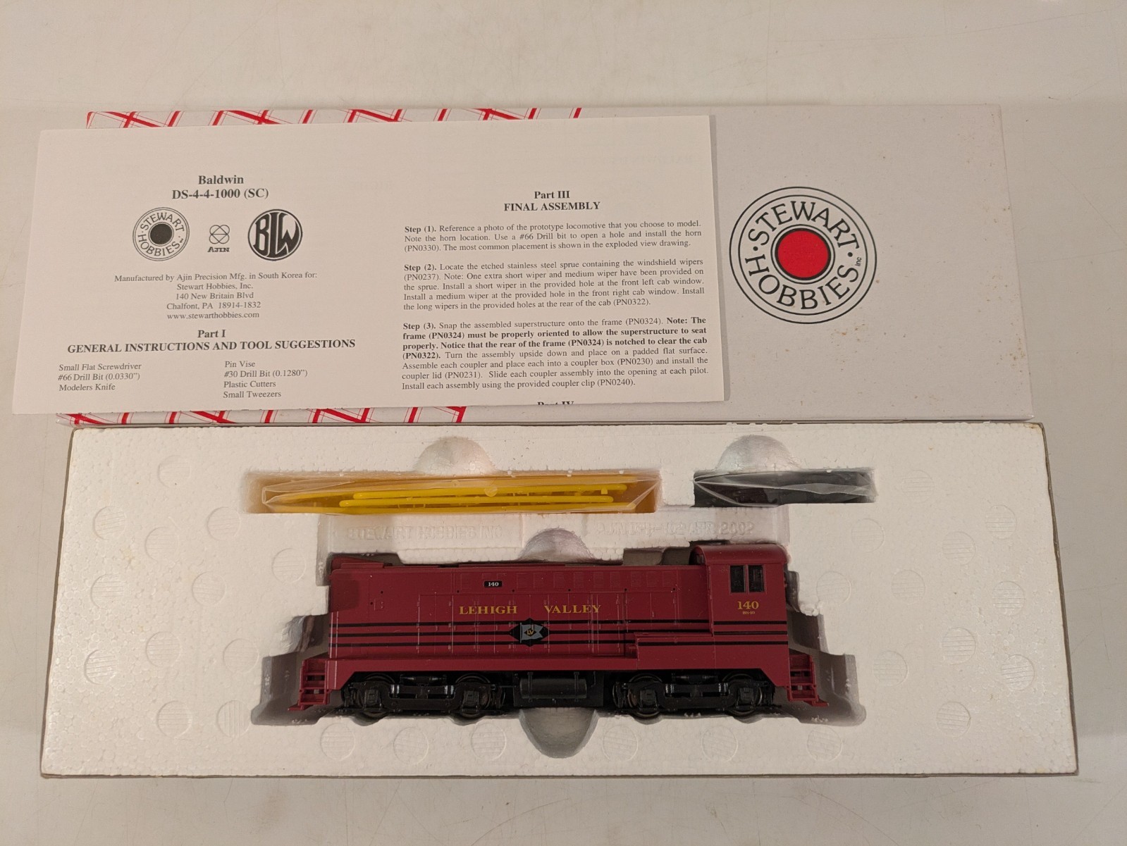 HO Baldwin DS-4-4-1000 LV Lehigh Valley DCC Ready NIB NOS # 4813