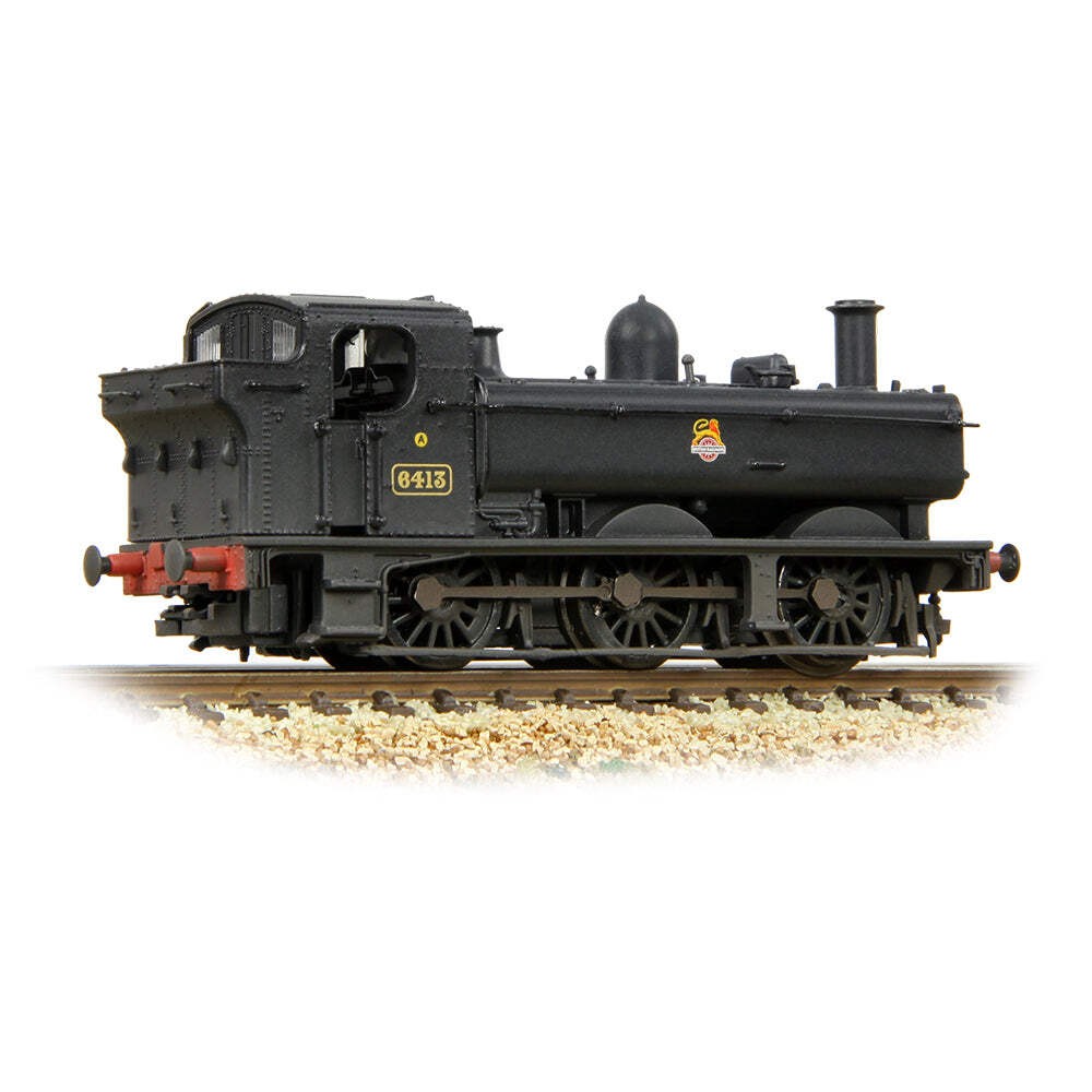 Graham Farish 371-986C N Gauge BR Black (Early) 64XX Pannier Tank 6413 [W]
