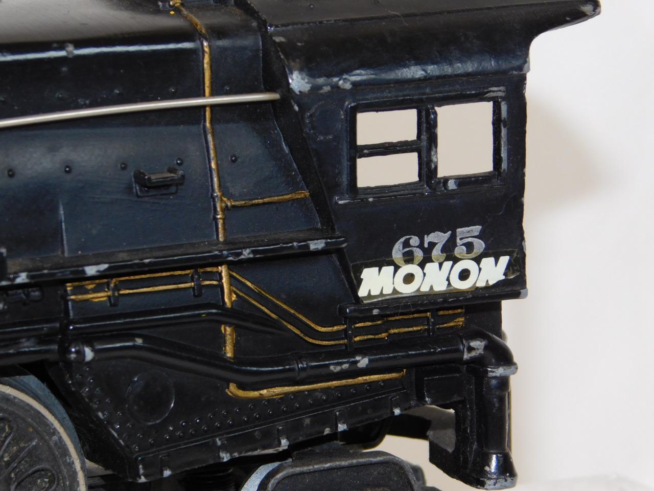 Lionel Trains #675 Steam Engine 2-6-2 version 1948-49 Monon Smokes Runs Postwar