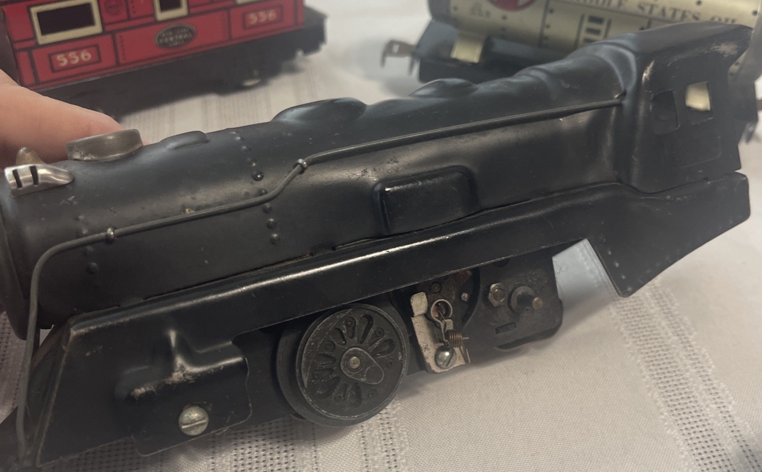 Vintage 1950’s Marx Train Locomotive Engine & More Untested (Lot Of 6) Tin Litho