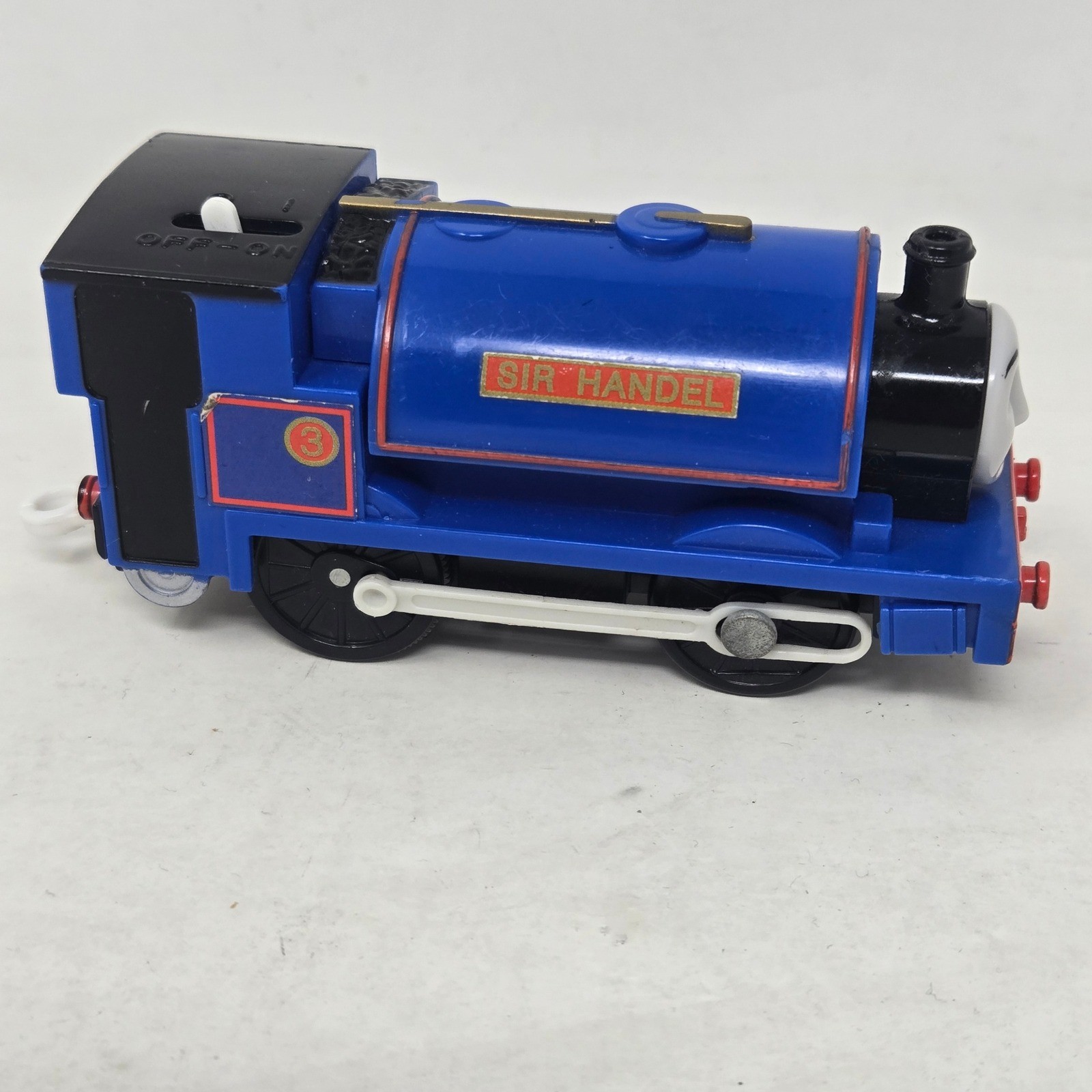 Thomas TrackMaster Sir Handel Motorized Engine Blue Train Mattel V0950 2010