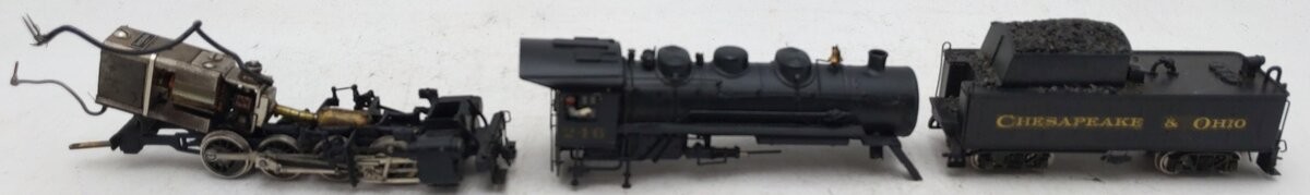 Tenshodo 233 HO Scale BRASS 0-8-0 Steam Loco & Tender – Painted/Box
