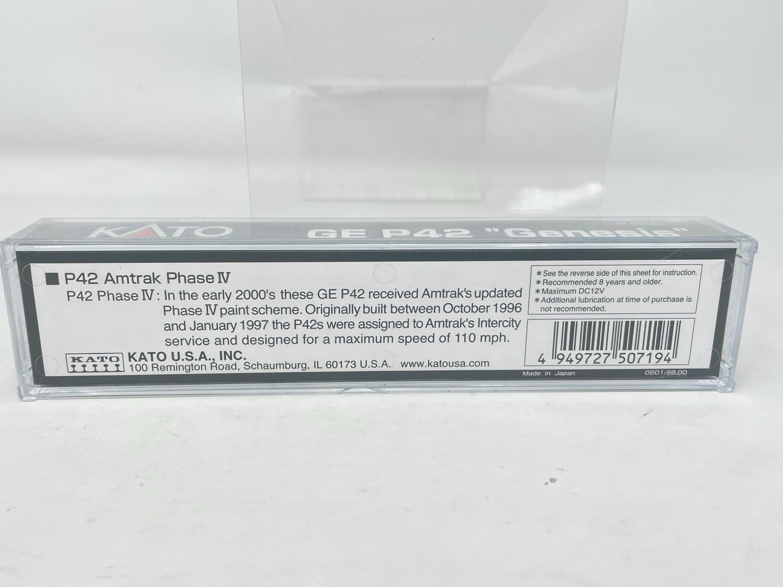Kato N Scale GE P42 Genesis Amtrak Phase IV 176-6002 #97 Unused