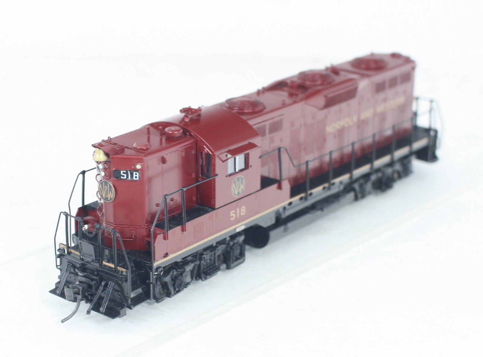 HO Brass Overland Models 5620.1 Norfolk & Western GP9 Diesel #518 Excellent