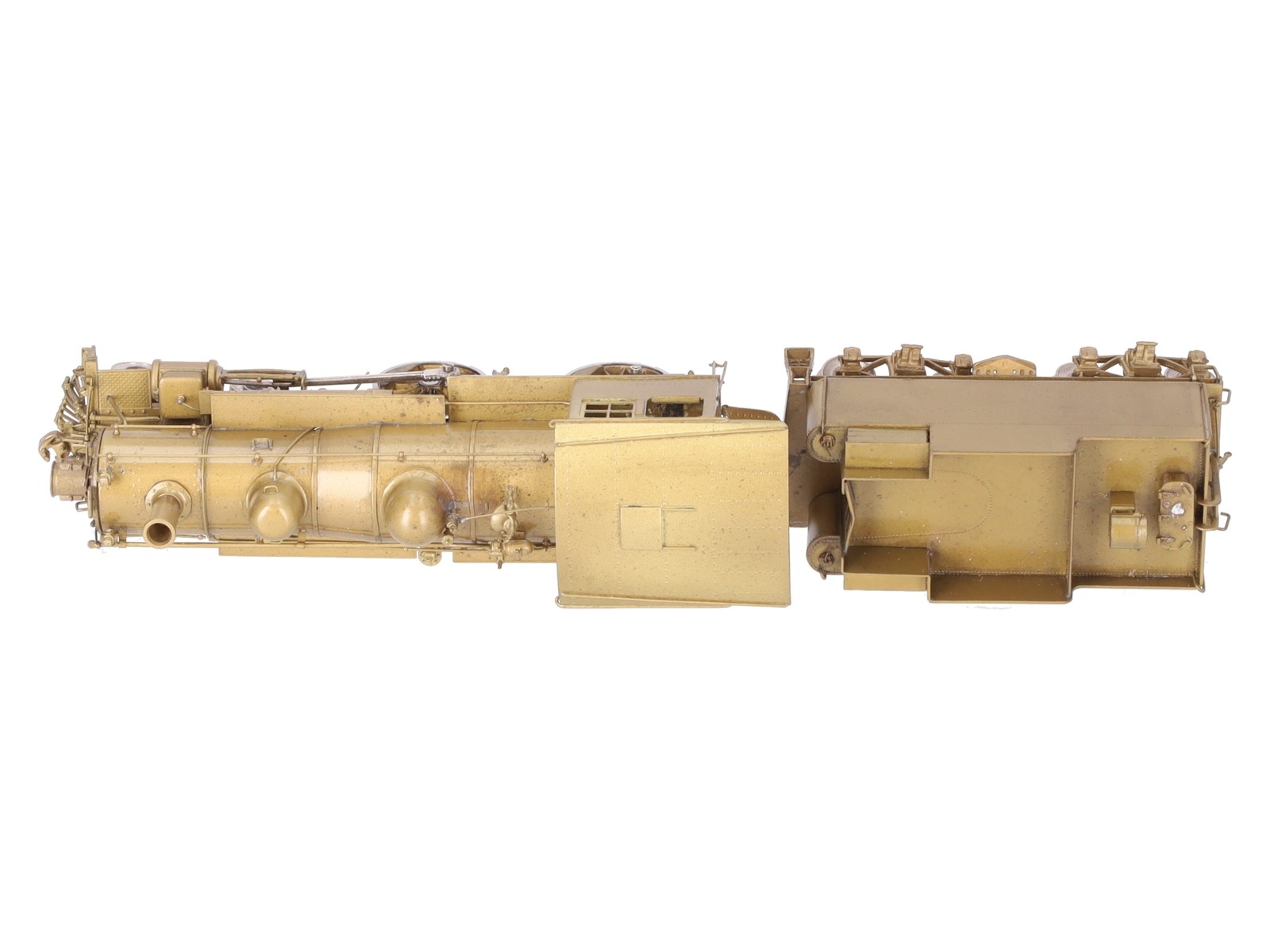 Pacific Fast Mail HO BRASS B&M 4-4-0 A-41F Steam Locomotive & Tender- Unpainted