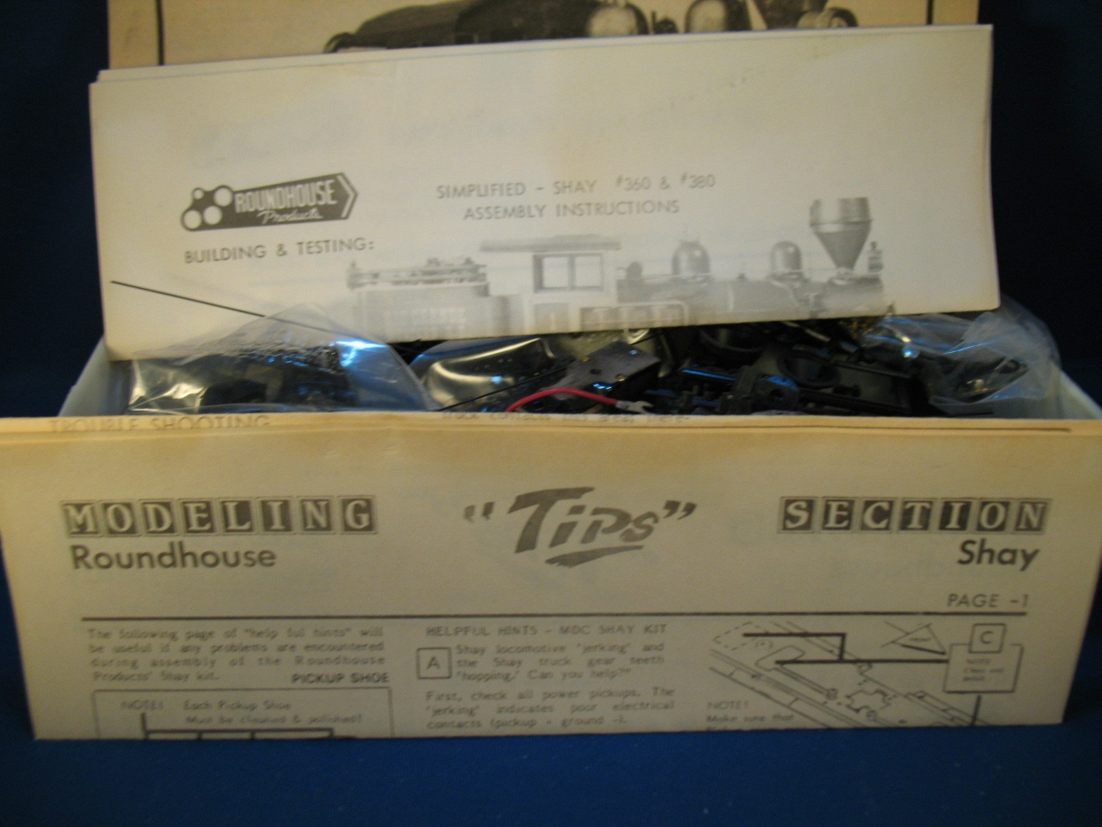 HOn3 ROUNDHOUSE MDC LIMA 3-TRUCK SHAY KIT, NIB, + Add’l detail parts